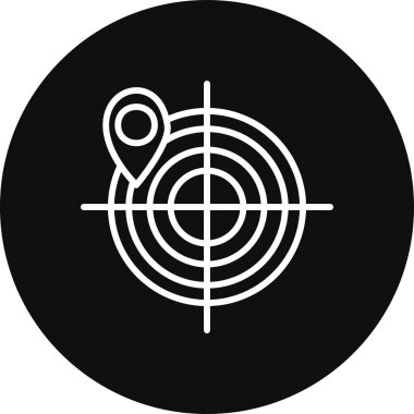 vektör hedef simgesi, vektör illüstrasyonu