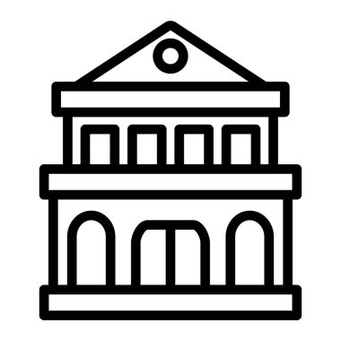 Bina. Web simgesi basit tasarım