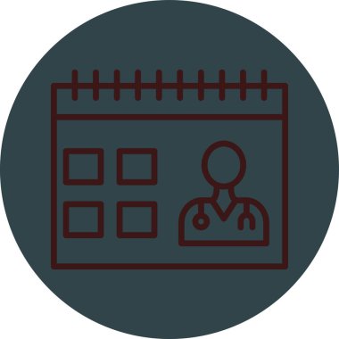 Hastane simgesi, vektör illüstrasyonu