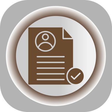 Belge simgesinin vektör illüstrasyonu