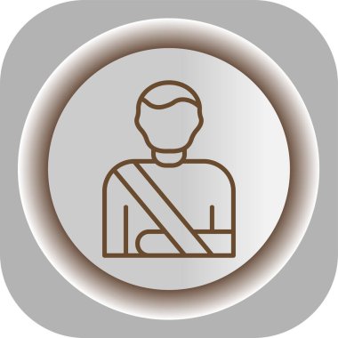 Sırt çantası ve sırt çantası olan bir simgenin vektör çizimi