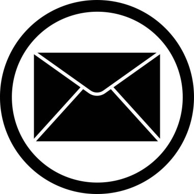 posta zarfı simgesi, vektör illüstrasyonu