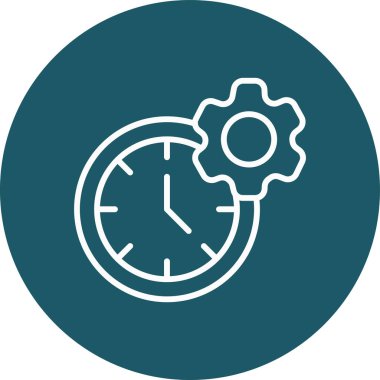 Zaman simgesi vektör illüstrasyonu