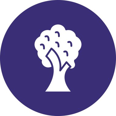 Ağaç simgesinin vektör illüstrasyonu