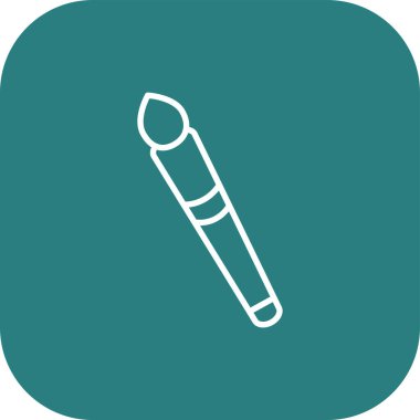 Soyut arkaplanda kalem simgesi izole edildi