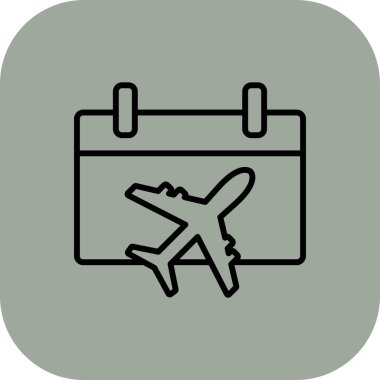 Uçak bileti olan bavul