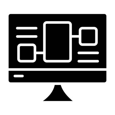 tarayıcı simgesi vektör illüstrasyonu