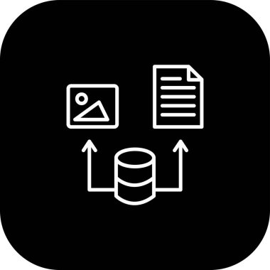 dosya vektör çizgisi simgesi