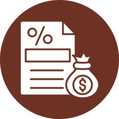 finansal rapor vektör simgesi modern basit vektör illüstrasyonu