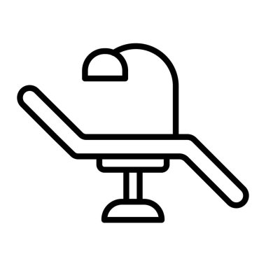 sandalye vektörü ince çizgi simgesi