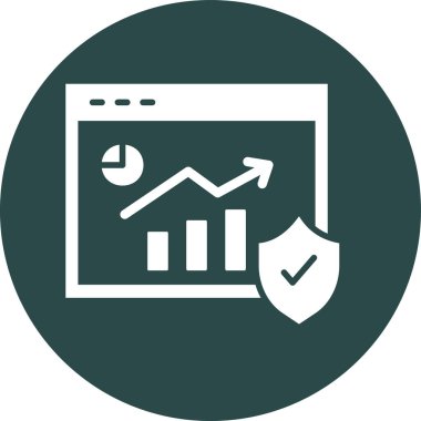 Veri yönetimi simgesi vektör illüstrasyonu