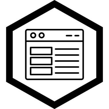 Web simgesi kodlama, illüstrasyon vektör