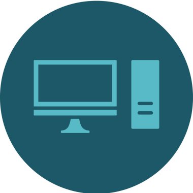 vektör lcd simgesi illüstrasyonu