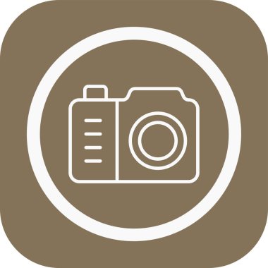 Fotoğraf kamerası vektör simgesi