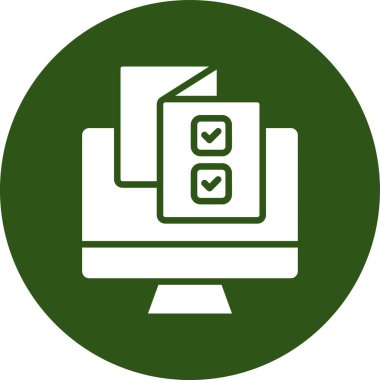 Belge simgesinin vektör illüstrasyonu