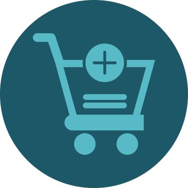 El arabası. Web simgesi basit illüstrasyon