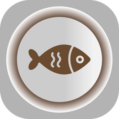 Benzersiz balık hattı vektör simgesi