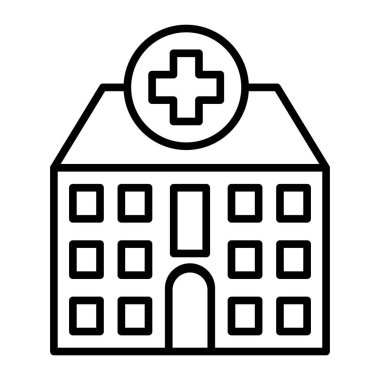 Hastane simgesi vektör illüstrasyon tasarımı