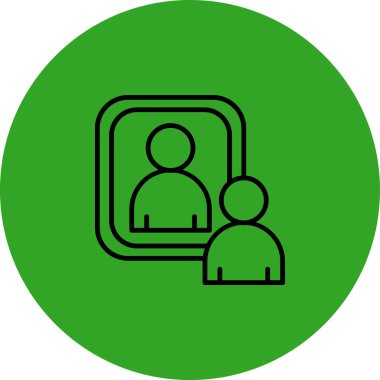 İnsan simgesinin vektör illüstrasyonu