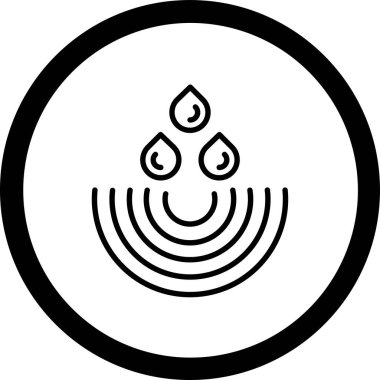 Modern bir benzin istasyonunun vektör çizimi