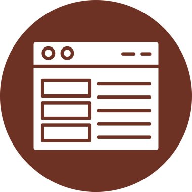 Web simgesi, vektör illüstrasyonu