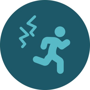 çalışan kişi simgesi vektör illüstrasyonu