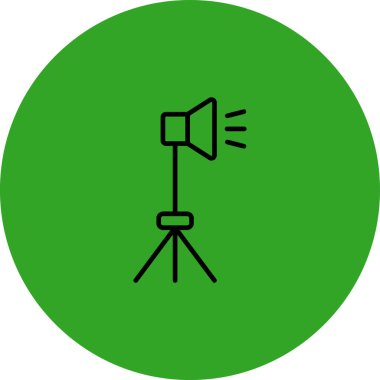 Bir kamera simgesinin vektör illüstrasyonu