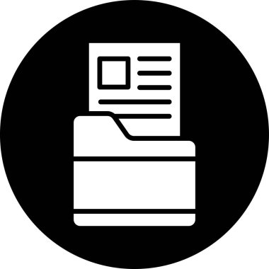 Belge. Web simgesi basit illüstrasyon