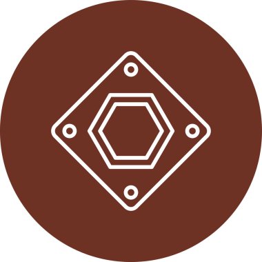 Bir yıldız simgesinin vektör illüstrasyonu