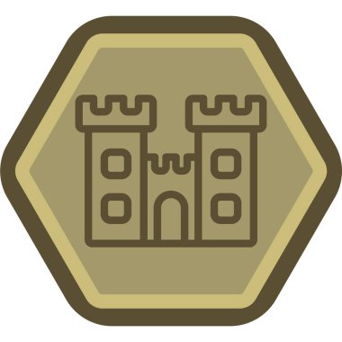 Bir binanın arka planının vektör illüstrasyonu