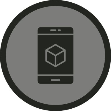 Akıllı telefon simgesinin vektör illüstrasyonu