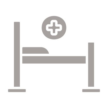 yatağın düz vektör simgesi