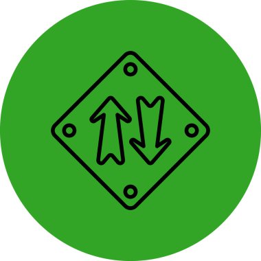 Ok. Web simgesi basit illüstrasyon