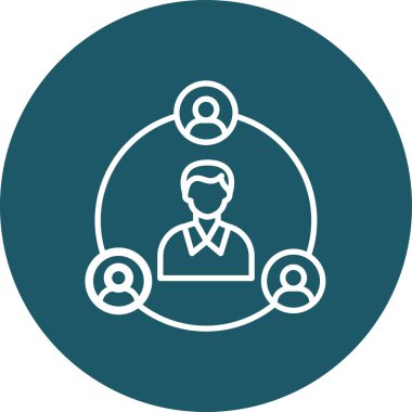 İnsan simgesinin vektör illüstrasyonu