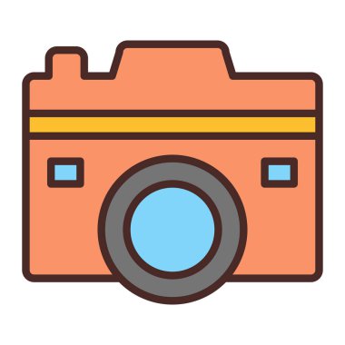 kamera simgesi vektör illüstrasyonu