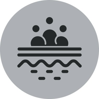 yüzme ikonu vektör illüstrasyonu