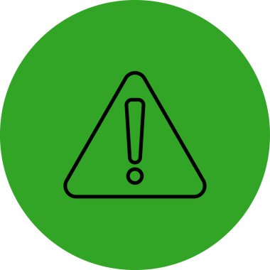 Uyarı işareti. Basit tasarım