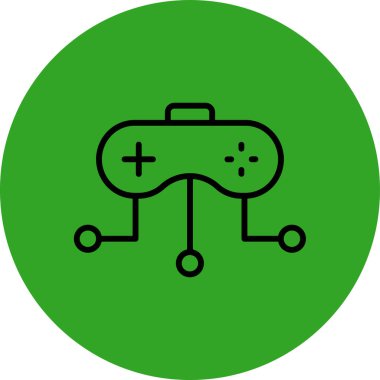 gamepad simgesi vektör illüstrasyonu