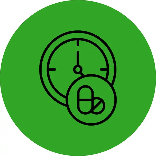 Saat simgesi vektör illüstrasyonu