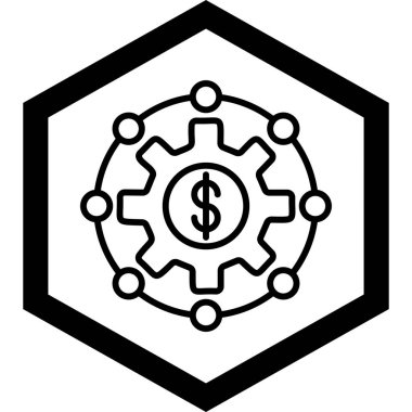 para vektör çizgisi simgesi