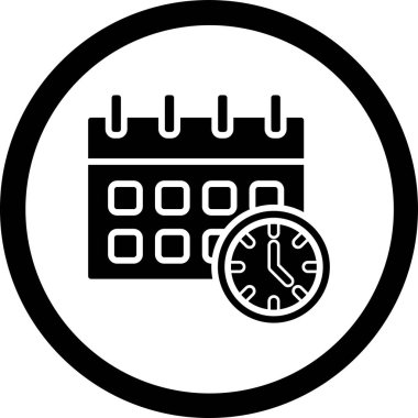 vektör takvimi simgesi, basit vektör illüstrasyonu