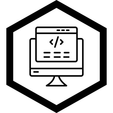 Web tasarım geliştirme ikonu vektörü