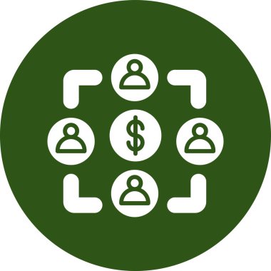 Dolar. Web simgesi basit tasarım