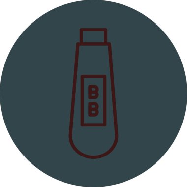 Modern b 'nin vektör illüstrasyonu eksik simgesi