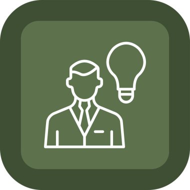 İş adamı simgesi vektör illüstrasyonu