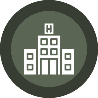 Hastane Simgesi Vektör İllüstrasyonu