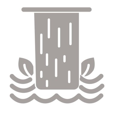 Su dokunun simgesi. Su dokunun vektör simgesi web için anahat çizimi