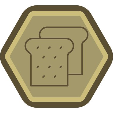 Gıda ve içecek Web ikonu vektör illüstrasyonu