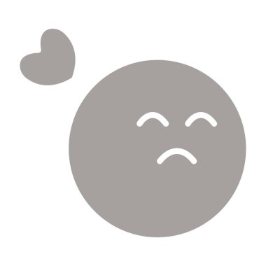 üzgün yüz ifadeleri vektör simgesi tasarımı