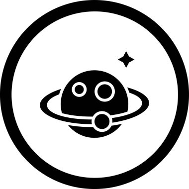 Gezegen simge vektör çizim